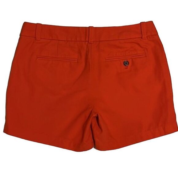 J. Crew Orange 100% Cotton Shorts Size 2 - Picture 1 of 7